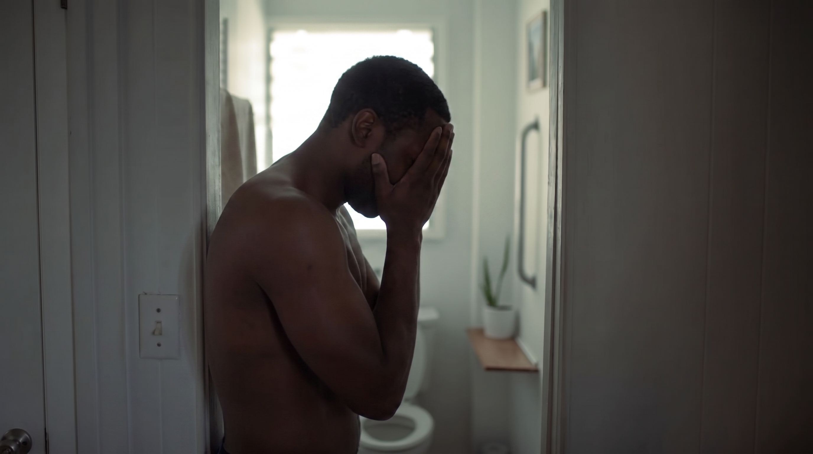 Man struggling with prostate symptoms